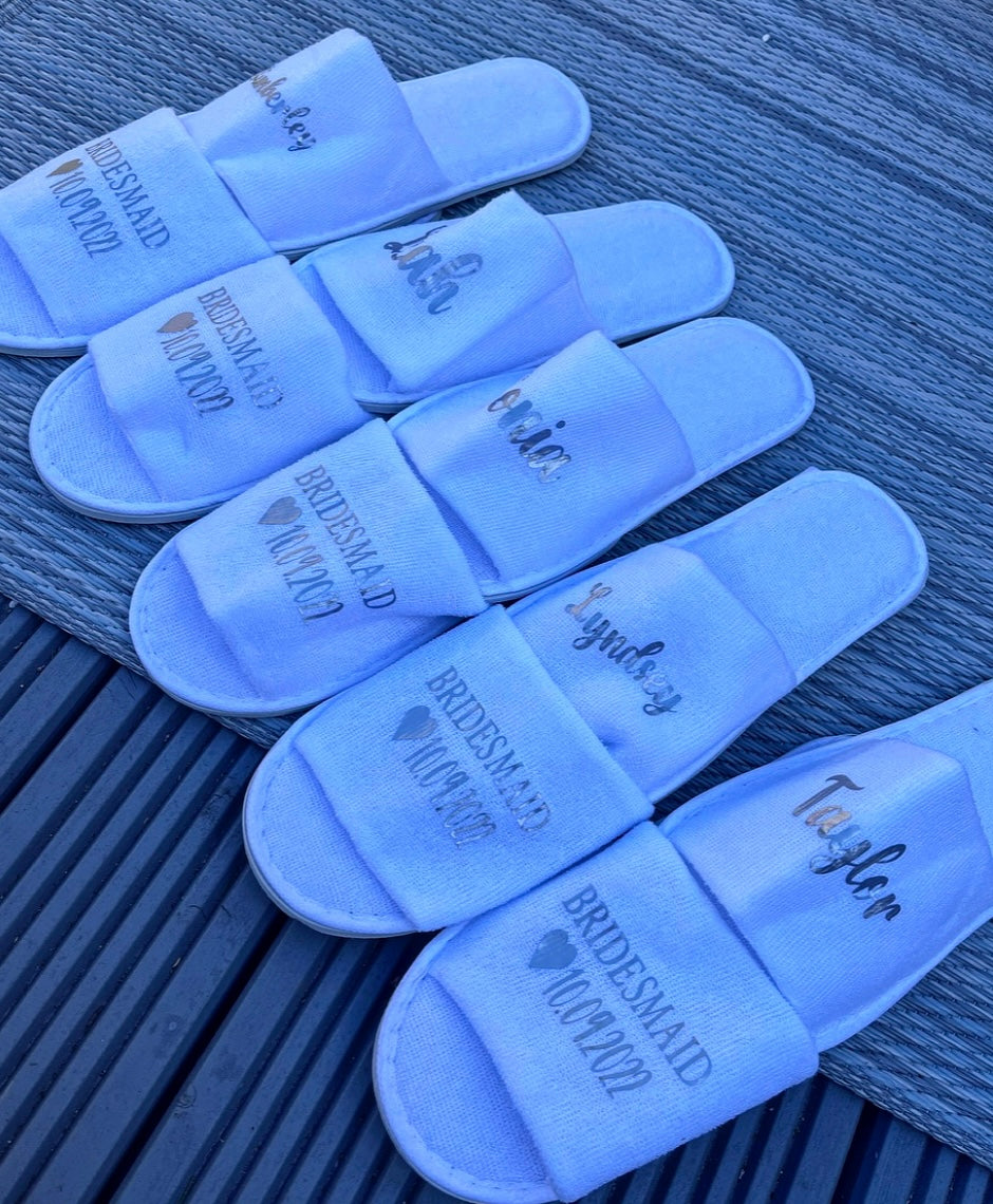 Personalised Wedding Slippers