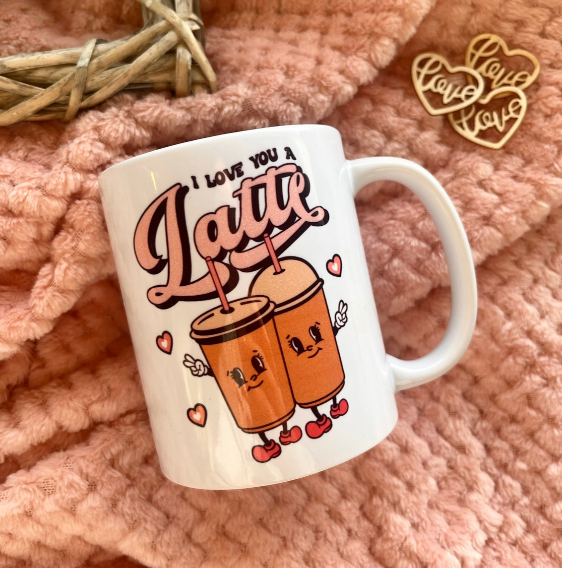 💗 A Latte • 11oz Ceramic Mug