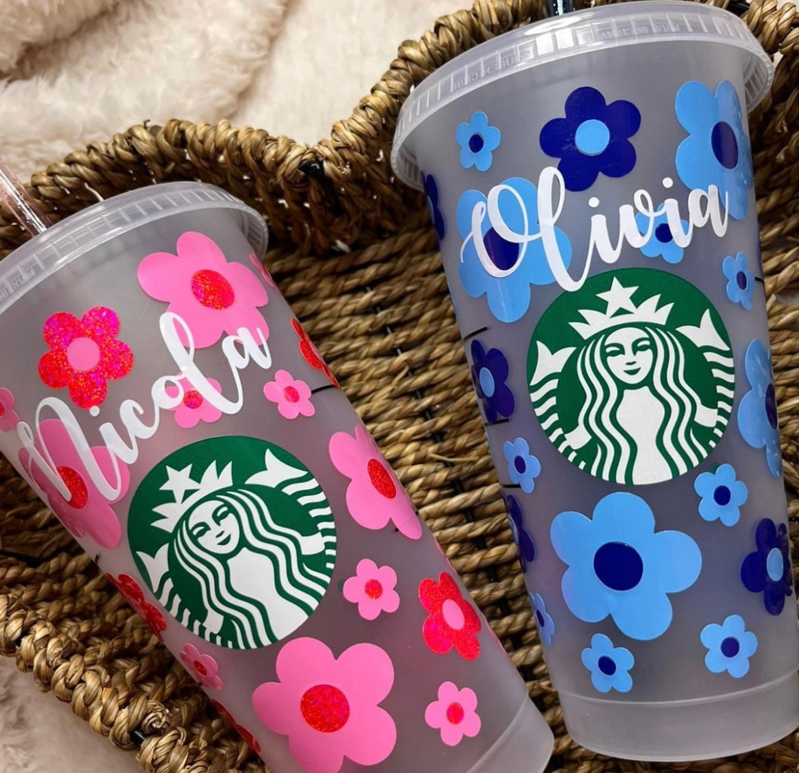 Flowers Personalised 24oz SB Cold Cup