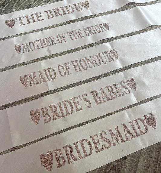 Personalised Hen Party Sash