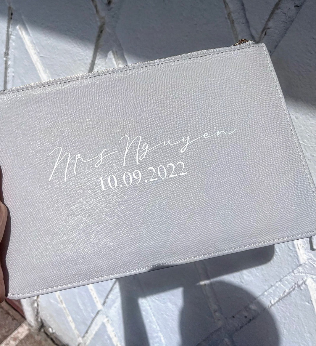 Personalised Bride Clutch