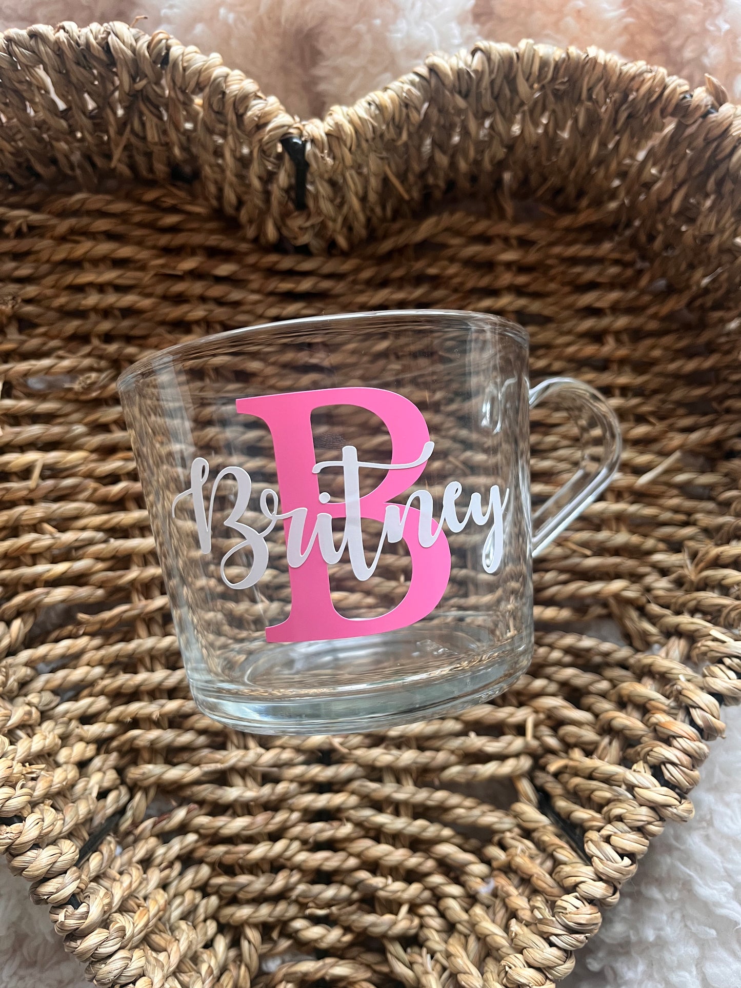 Personalised Large Glass Mug