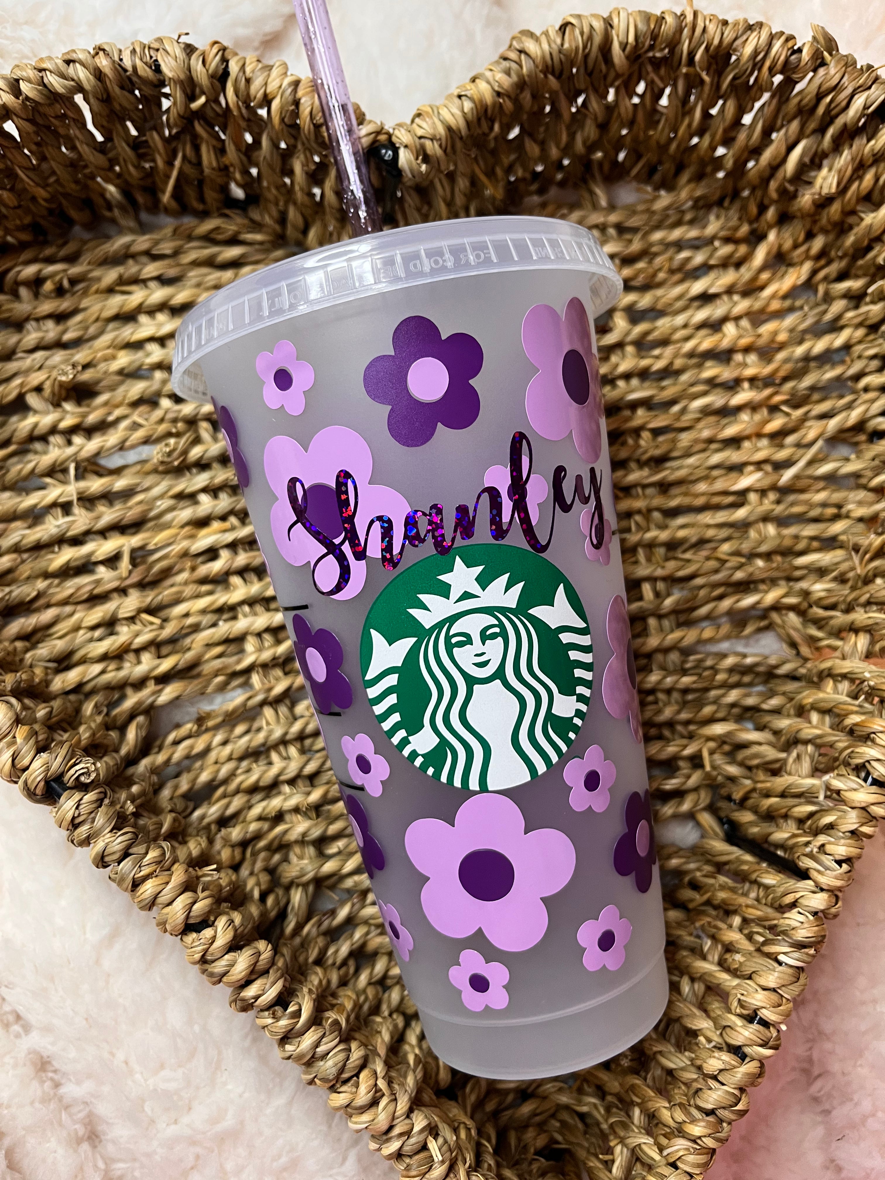 Flowers Personalised 24oz SB Cold Cup – Made With Gracex